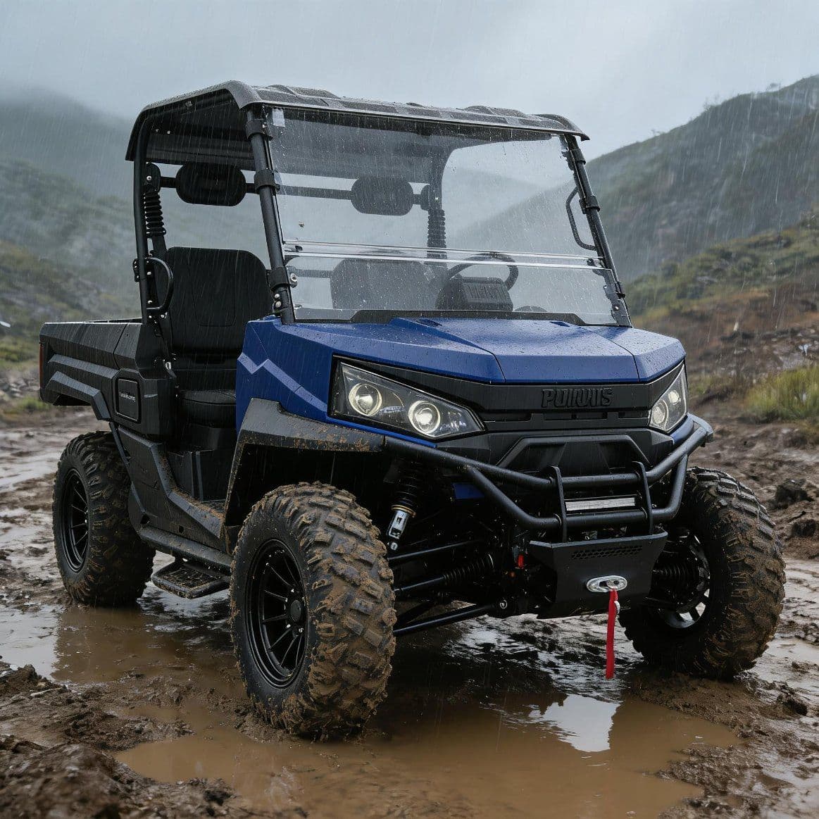 System bezkluczykowego rozruchu PKE Silnik prądu przemiennego o mocy 10 kW, elektryczny sterownik UTV 400A, zasięg 80–100 km, napęd na 4 koła